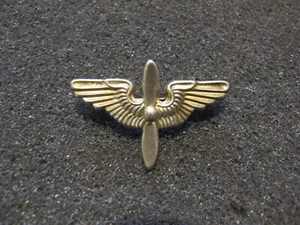 WW2 ERA ARMY AIR CORPS OFFICERS INSIGNIA / SWEETHEART PIN. STERLING SILVER - Picture 1 of 2