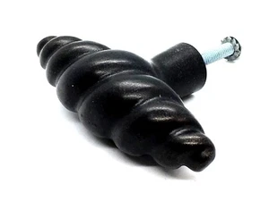 TWISTER GRIP KNOBS 78mm bronze black granite cupboard cabinet knob handles (133) - Picture 1 of 10