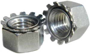 Stainless Steel Keps K-L lock Nut with free spinning washer 6-32 Qty 25 - Bild 1 von 1