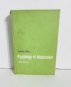 Psychology of Adolescence by Luella Cole (1959, Hardcover) Fifth Edition - Picture 1 of 10
