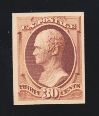 US 217P4 30c Hamilton Proof on Card VF-XF (04) - Image 1 of 2