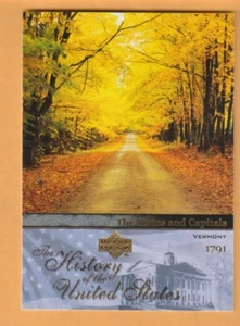 Montpelier Vermont 2004 Upper Deck History of the United States #SC14 - Imagen 1 de 2