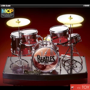 Academy 1/8 Crystal Drum Set Single-bass MCP Beatles Plastic Model Kit #15600 - Picture 1 of 4