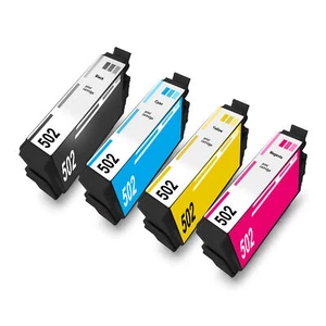 4x Cartridges 502XL Compatible F R Epson 502 XL Expression Home XP-5155 XP-5100 - Zdjęcie 1 z 5