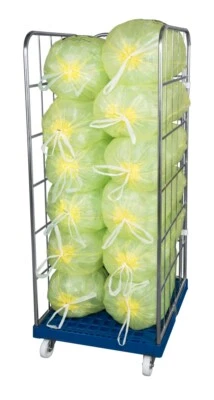 E.S.B. RÜTHEN ROLLWAGEN 3-seitig blau verzinkt 185 cm blau (RW-3185bvz)