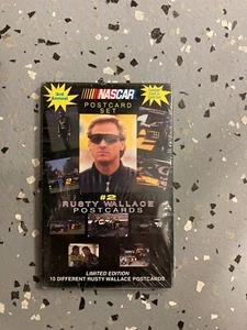 Vintage NEW Rusty Wallace #2 LIMITED EDITION 10 Postcard NOS Card Photo SET - Picture 1 of 2