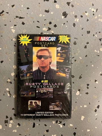 Vintage NEW Rusty Wallace #2 LIMITED EDITION 10 Postcard NOS Card Photo SET Cover