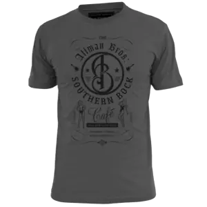 Mens Allman Brothers Rock Cafe Music T Shirt Hendrix Morrison Stones Floyd - Picture 1 of 2