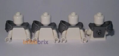 4x Lego Knight Armour 65435 Silver for Castle, Kingdoms NEW 6301362