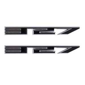 2Pcs Alloy Chrome Black 327 Emblem Car Fender Door Rear Badge Universal Stickers - Foto 1 di 2
