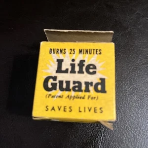 VINTAGE LIFE GUARD EMERGENCY FLARE IN BOX Travel Lodge Fresno CA - Picture 1 of 8