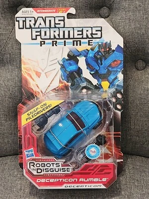 Transformers Prime Decepticon Rumble Deluxe Class Nuevo con DVD Robots Disfrazados Foto 1 de 4