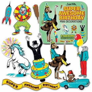 Super Awesome Birthday Mini Decorations - Picture 1 of 1