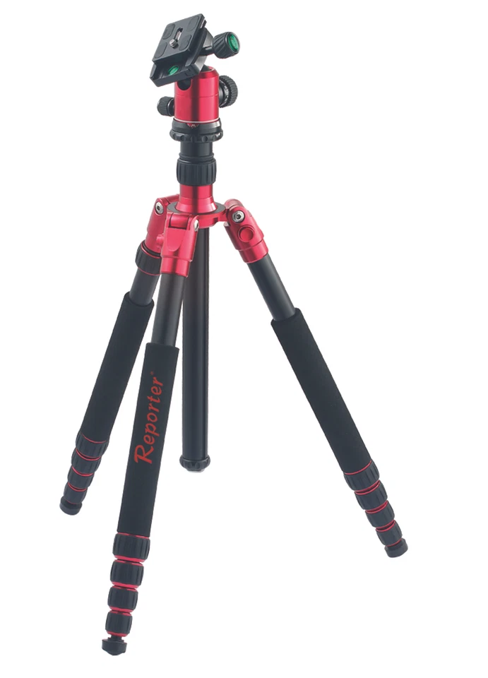 Reporter 00204 Red - Treppiede Colorato con testa e Monopiede incorporato - Immagine 1 di 1