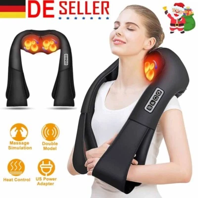 MARKENLOS Massaggiatore Shiatsu collo/spalle/schiena con funzione calore, massaggio cervicale DE