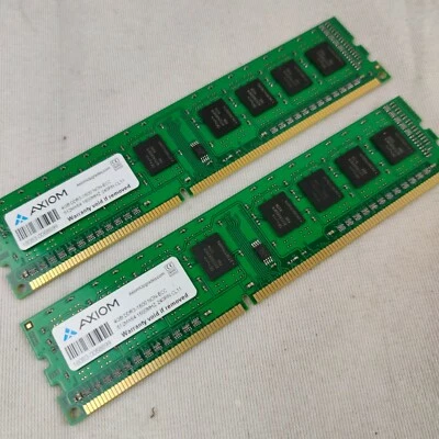 Axiom 8GB DDR3-1600 Non-ECC SDRAM 512MX64 1600MHZ 240 PIN 4GB STICKS - Image 1 of 3