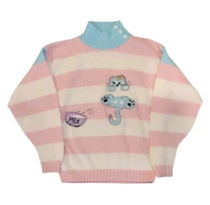 Vintage Kid's Cat Sweater - Picture 1 of 8