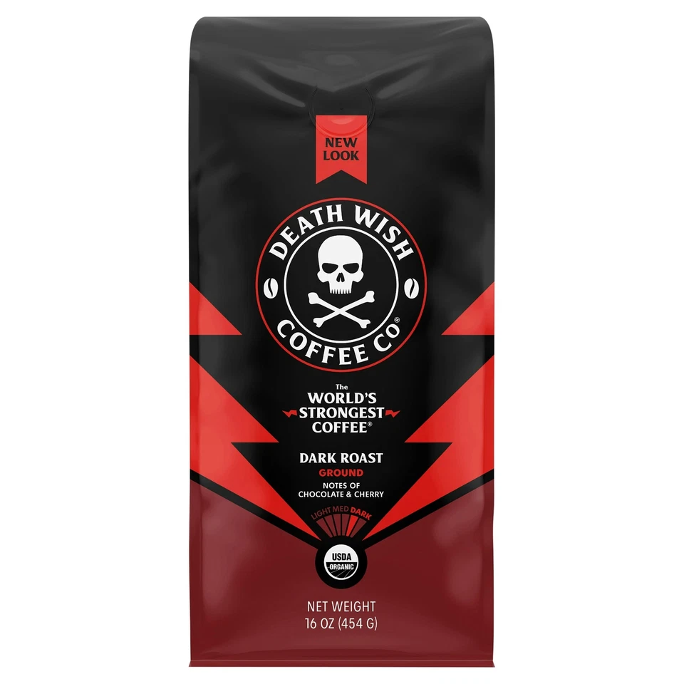 Bolsa de café molido Death Wish 16 oz 1 lb (paquete de 6) Foto 1 de 1