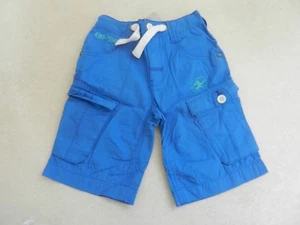 BNWT Next Boys Blue Cargo Shorts Adjustable Waist Age 5 Years Summer Holiday - Picture 1 of 1