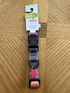 Petco Adjustable Dog Neck Collar Neck Ranges 9-14 Inches size Small Rainbow - Picture 1 of 3