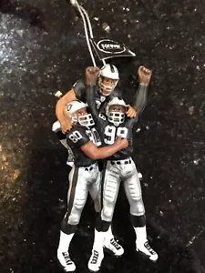 Oakland Raiders NFL Equipo Retro Celebración de Navidad Adorno - Imagen 1 de 3