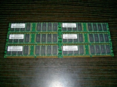 (6 PIECE LOT) NT256D64S88C0G-5T 256MB PC3200 DDR-400MHz CL3 184-Pin DIMM Memory - Image 1 of 4