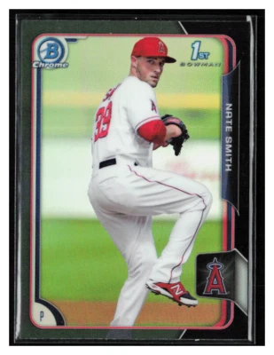 2015 Bowman Chrome Prospects Asia Black Ref #BCP90 Nate Smith - Image 1 of 2