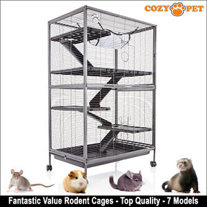 Rodent Cage by Cozy Pet 11mm bars for Rat, Ferret, Chinchilla or Small Pets RC05