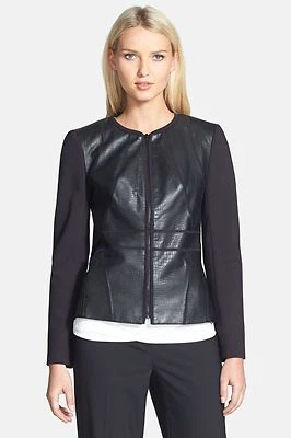 Classiques Entier Stamped Leather & Sunmosa Ponte Jacket  ( Size S) - Image 1 of 4