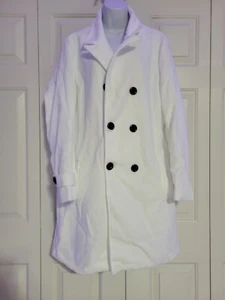 Women's Double Breasted Notched Collar Wool Blend Trench Coat Long Peacoat Siz - Picture 1 of 2
