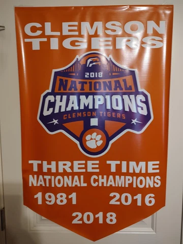 Clemson Football 3 Time National Champions Cover