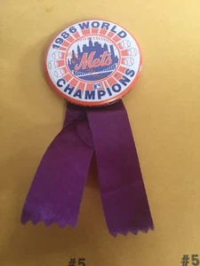 1986 New York Mets World Champions Pin - Picture 1 of 3