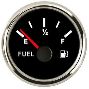 52mm Fuel Level Gauge Gas Meter 0-30 ohms Black for Car Truck Marine RV US STOCK - Picture 1 of 6