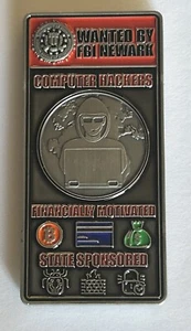 FBI Federal Bureau Of Investigation Newark Division Cyber TF Challenge Coin - Picture 1 of 4