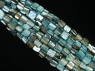 Mother Of Pearl Beads Tidewater Blue 40cm Strand Spacers Jewellery Free Postage
