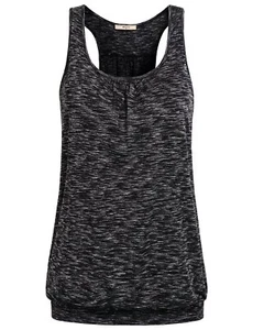 Workout Tank Tops for Women Ladies Sleeveless Round Neck Racerback Activewear... - Picture 1 of 4