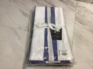 Open Kitchen by Williams Sonoma Chambray Stripe Dinner Napkins Set of 4 - Picture 1 of 6