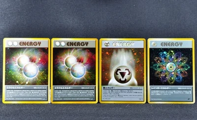 Rainbow & Miracle & Steel Energy 4set Holo LP Japanese Pokemon Card - Image 1 of 4