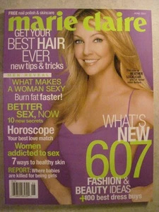 Brand New 2001 June Marie Claire Fashion Magazine Heather Locklear - Picture 1 of 2