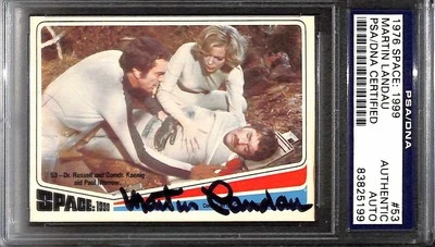 Martin Landau Signed 1976 Donruss Space: 1999 Card #53 PSA/DNA (Grad Collection) - Image 1 of 4