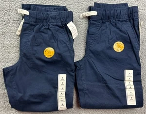 Cat & Jack Boy's Size 8 Stretch Straight Woven Pull On Pants 2pk Navy - Picture 1 of 7