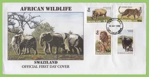 Swaziland 2000 African Wildlife set on First Day Cover - Picture 1 of 1