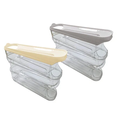 Rolling Egg Dispenser Auto Rolling Storage Box for Fridge Cabinet Pantry - Bild 1 von 2