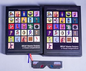 SEGA Master System A Visual Compendium Bitmap Books with Slipcase & 3D Glasses