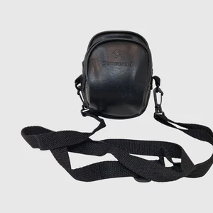 Vintage Samsonite Mini Kameratasche Umhängetasche Reisetasche schwarz Vinyl 00er - Bild 1 von 10