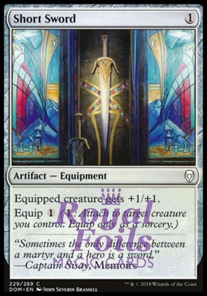 Short Sword 4x FOIL DOM MTG Dominaria Common MINT artifact - Image 1 of 1