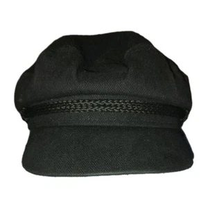 Brixton Hats size XS - FIDDLER Fishman cap. 50s Style Black pre-owned. V G Cond. - Picture 1 of 10