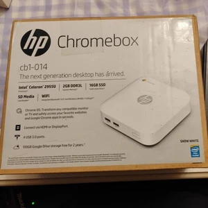 HP Chromebox Mini PC Celeron 2955U @1.4GHz 4GB RAM 16GB SSD - Picture 1 of 2