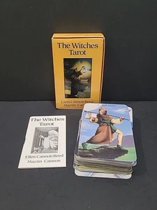 The Witches Tarot Cards Ellen Cannon Reed First Printing 1989 COMPLETE Rare EUC - Picture 1 of 6
