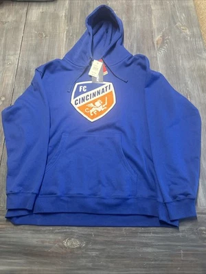 Fanatics FC 辛辛那提 FC 足球 MLS 套衫连帽衫运动衫男式 2XL — 第 1/4 张图片